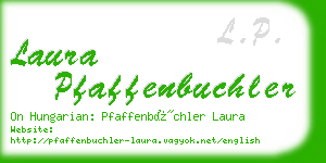 laura pfaffenbuchler business card